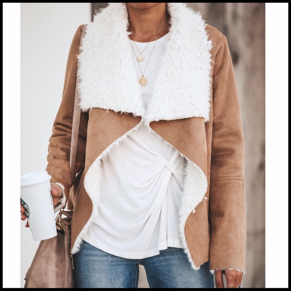 Chilly Days Faux Suede + Sherpa - Picture 2 of 7